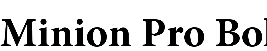 Minion Pro Bold Font Download Free